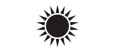 Isıtma modu düğmesi vektör simgesi. Mobil konsept ve web tasarımı için güneşli, güneşli düz tabela. Hava ısıtma sistemi kabartma simgesi. Yaz sembolü, logo illüstrasyonu. Vektör grafikleri