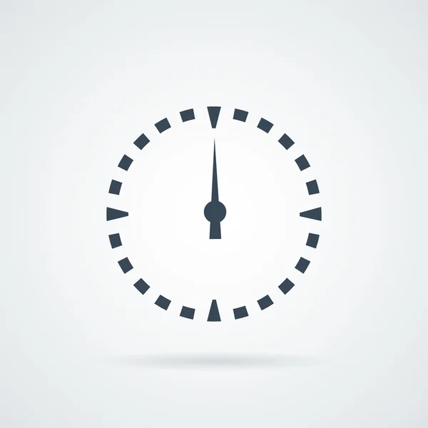 Cadran horloge Icône vecteur . — Image vectorielle