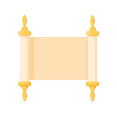 Tevrat kaydırma çizgi film simgesi