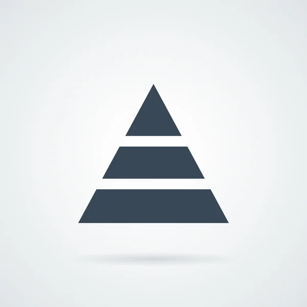 Pyramiderna ikonen vektor. — Stock vektor