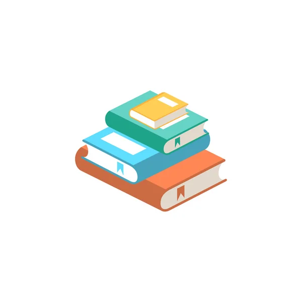 Stack of books vector illustration. — Stock Vector