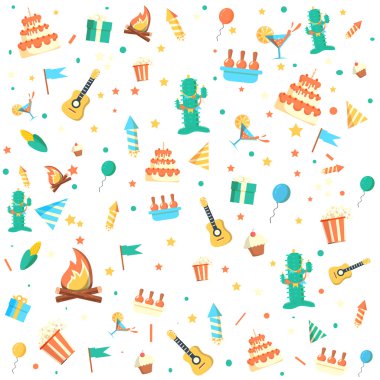 parti arka plan vektör çizim