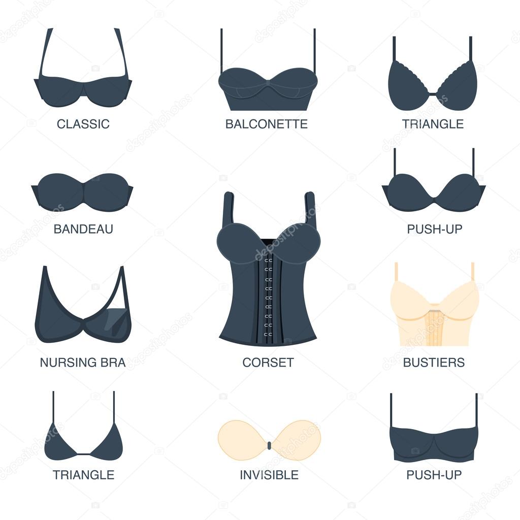 Black Bra Icon Illustration Isolated Vector Stock Vector (Royalty