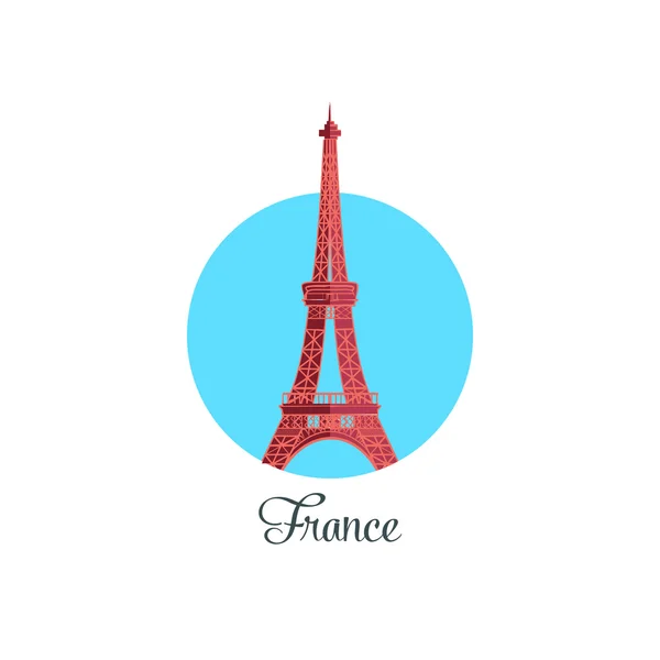 Orientační bod Francie izolované — Stockový vektor