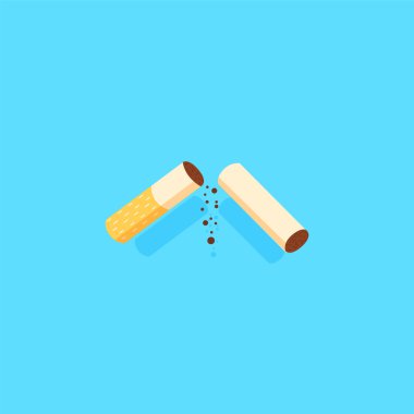 sigara ikonu vektör illüstrasyonu