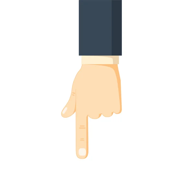 Hand pointing with index finger icon Royalty Free Stock Vectors