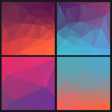 küme soyut geometrik üçgenler artalan.
