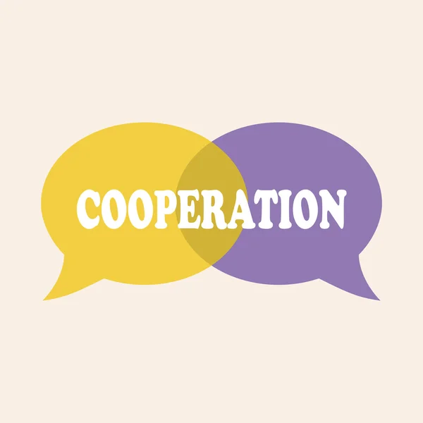 Signe de coopération . — Image vectorielle