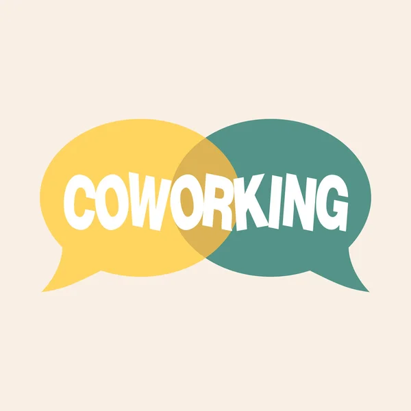 비즈니스 기호 coworking. — 스톡 벡터