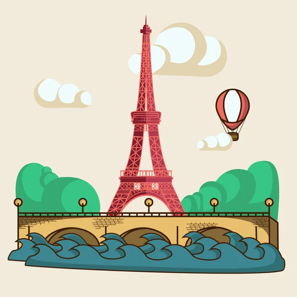 Brochure Paris . — Image vectorielle