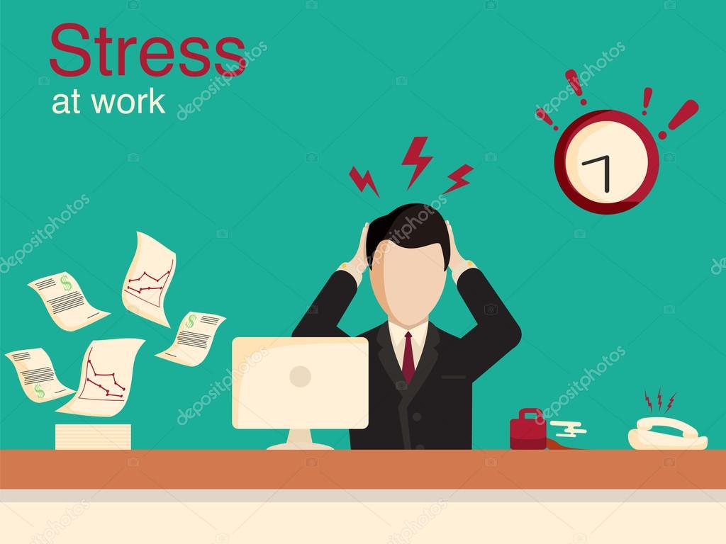 work stress cartoon