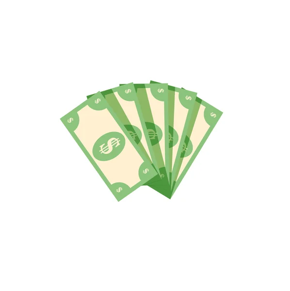 Finance icon. Money stack vector illustration. — Stock Vector