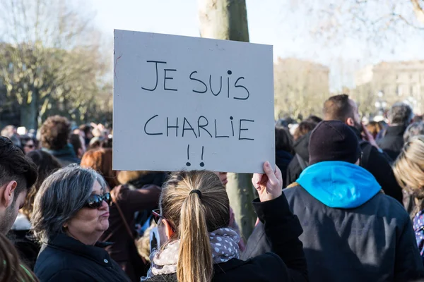 Je suis Charlie manifestatie — Stockfoto