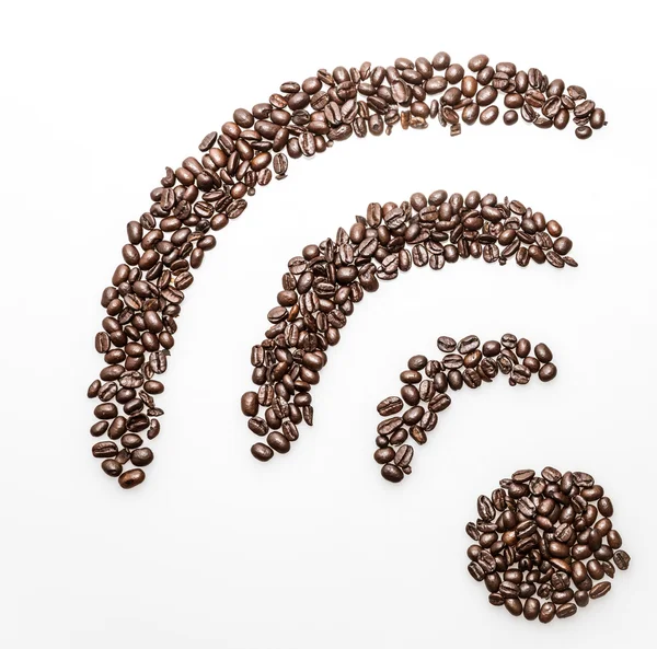 Coffee wifi symbol — Stock Photo, Image