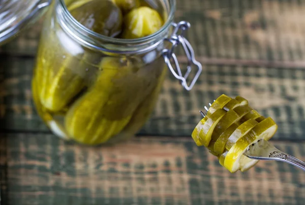 Pickles in can