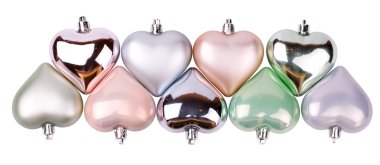 Noel baubles kalp şeklinde