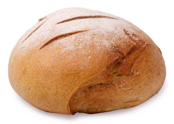 Hemgjorda runda bröd isolerade — Stockfoto