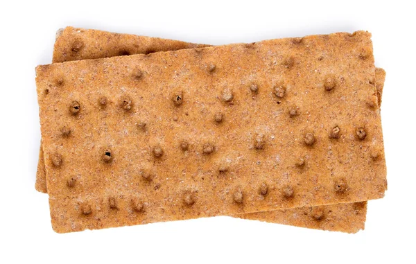 Crispbreads, beyaz arka plan üzerinde izole — Stok fotoğraf
