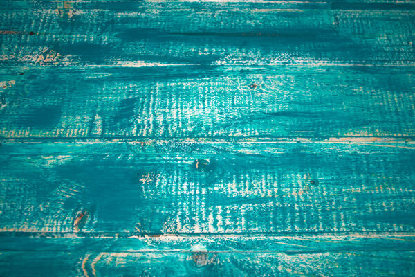 View of an empty wooden background painted in green