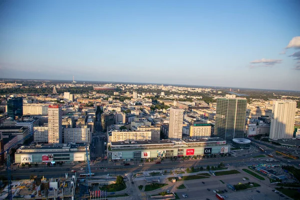 Panorama Centrum Warszawy — Zdjęcie stockowe