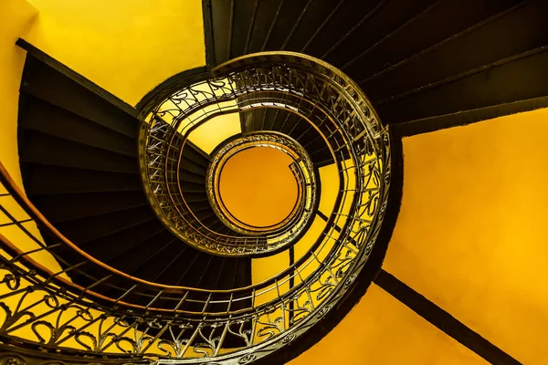 Atmospheric Staircase Pre War Warsaw Tenement House Stock Photo