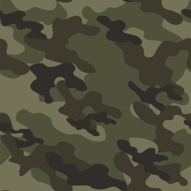 Askeri kamuflaj. Vektörsüz iz. Ordu giysi veya baskı için kamuflaj