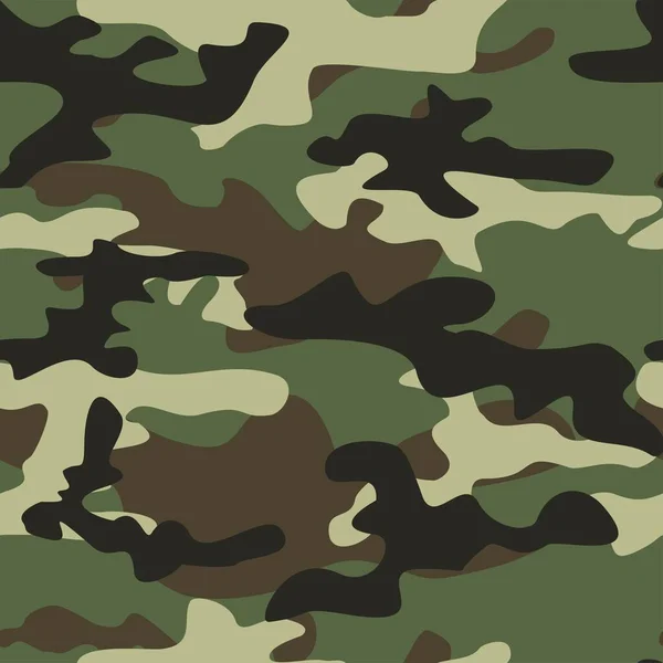 Camuflaje Verde Militar Vector Impresión Sin Costura Camuflaje Del Ejército — Archivo Imágenes Vectoriales