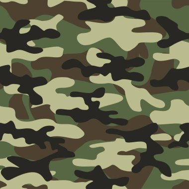 Askeri kamuflaj. Vektörsüz iz. Ordu giysi veya baskı için kamuflaj