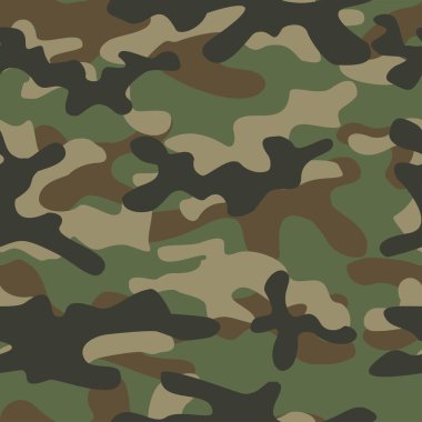 Askeri kamuflaj. Vektörsüz iz. Ordu giysi veya baskı için kamuflaj