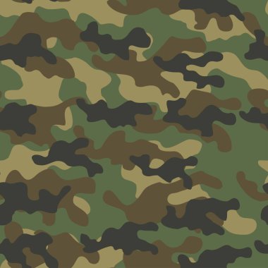 Askeri kamuflaj. Vektörsüz iz. Ordu giysi veya baskı için kamuflaj
