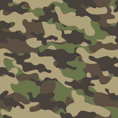 Askeri kamuflaj. Vektörsüz iz. Ordu giysi veya baskı için kamuflaj