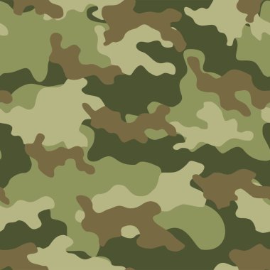 Askeri yeşil kamuflaj. Vektörsüz iz. Ordu giysi veya baskı için kamuflaj