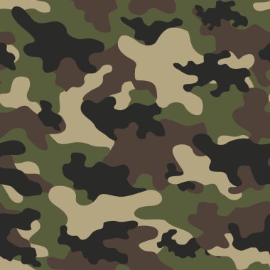 Askeri kamuflaj. Vektörsüz iz. Ordu giysi veya baskı için kamuflaj