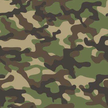 Askeri kamuflaj. Vektörsüz iz. Ordu giysi veya baskı için kamuflaj
