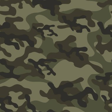 Askeri kamuflaj. Vektörsüz iz. Ordu giysi veya baskı için kamuflaj