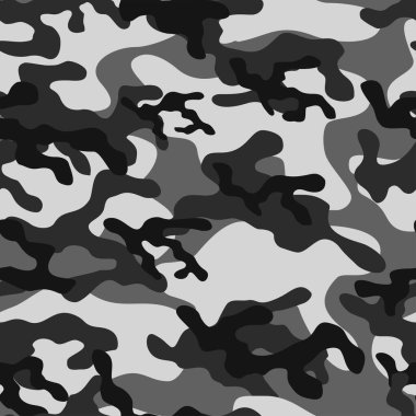 Askeri kamuflaj grisi. Vektörsüz iz. Ordu giysi veya baskı için kamuflaj