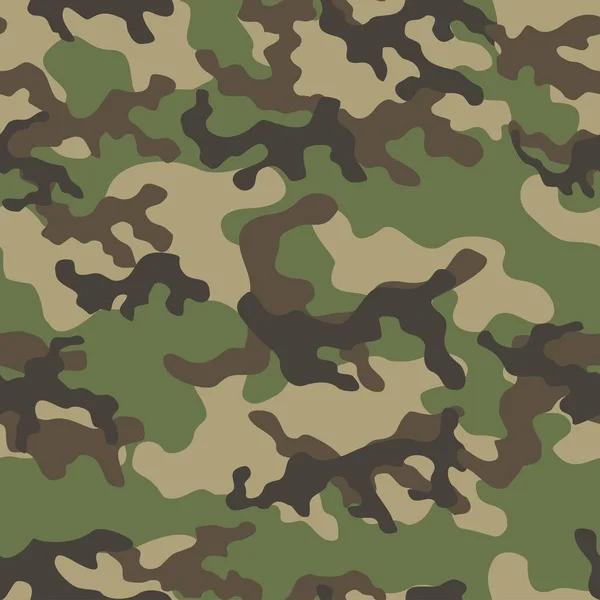 Militar Camouflage Green Vector Impresión Sin Costuras Camuflaje Del Ejército — Archivo Imágenes Vectoriales