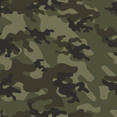 Askeri kamuflaj. Vektörsüz iz. Ordu giysi veya baskı için kamuflaj