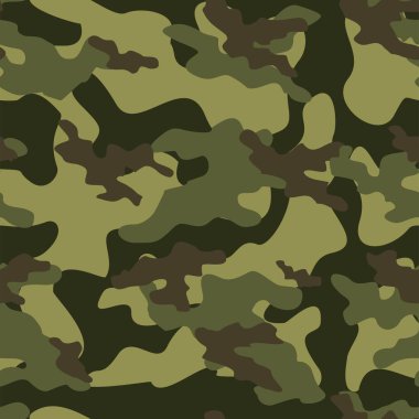 Yeşil, modern askeri vektör kamuflaj izi. Saç bandı ya da parmak izi için kusursuz desen. Polonyalılardan kamuflaj