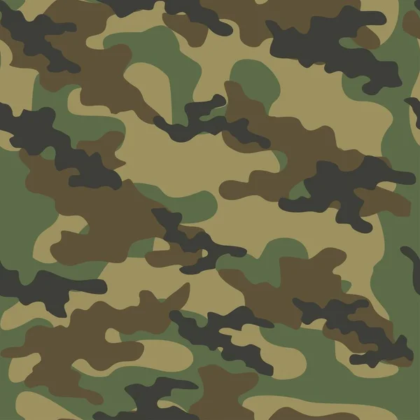 Modern Green Army Vector Camouflage Print Seamless Pattern Clothing Headband — Stock Vector