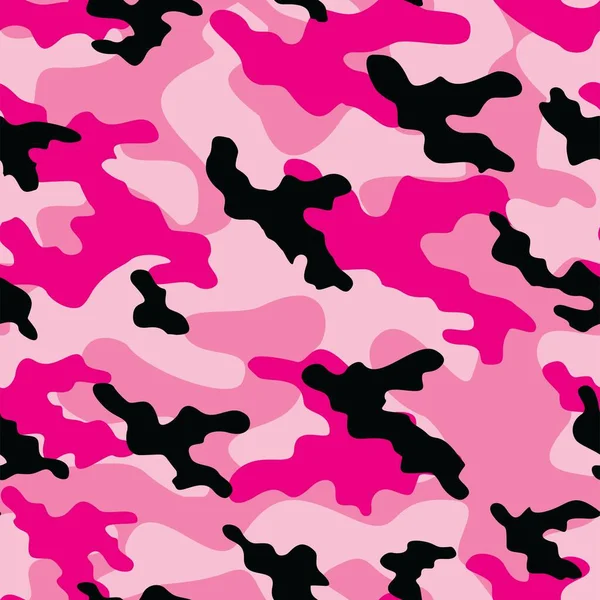 Imprimé Camouflage Vectoriel Militaire Rose Moderne Motif Sans Couture Pour — Image vectorielle