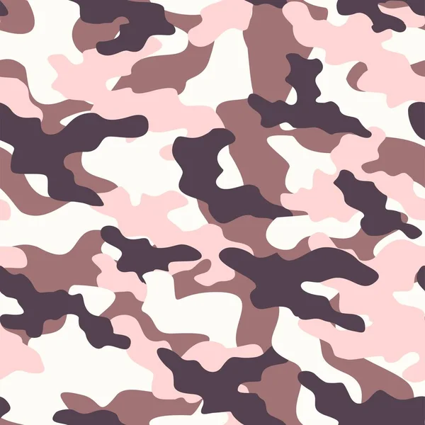 Imprimé Camouflage Vectoriel Militaire Moderne Rose Motif Sans Couture Pour — Image vectorielle