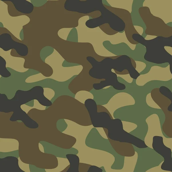 Camouflage Militaire Impression Transparente Vert Vectoriel Camouflage Militaire Pour Vêtements — Image vectorielle