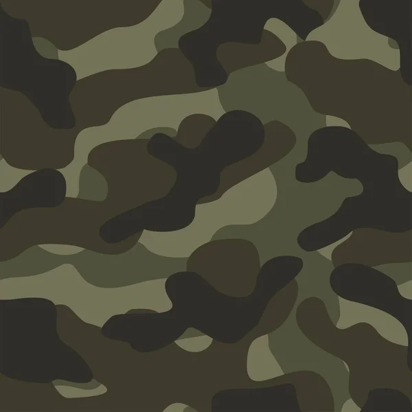 Camouflage Militaire Impression Vectorielle Transparente Camouflage Militaire Pour Vêtements Impression — Image vectorielle