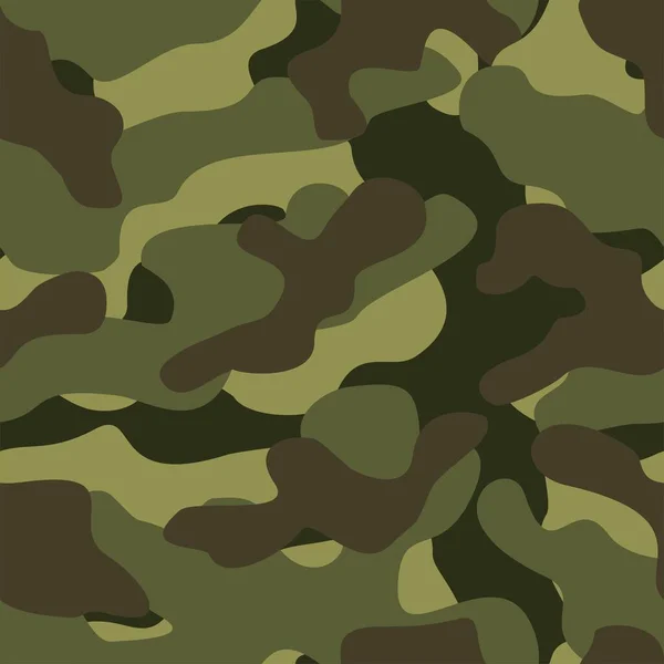 Camuflagem Militar Impressão Sem Costura Vetorial Camuflagem Exército Para Vestuário — Vetor de Stock