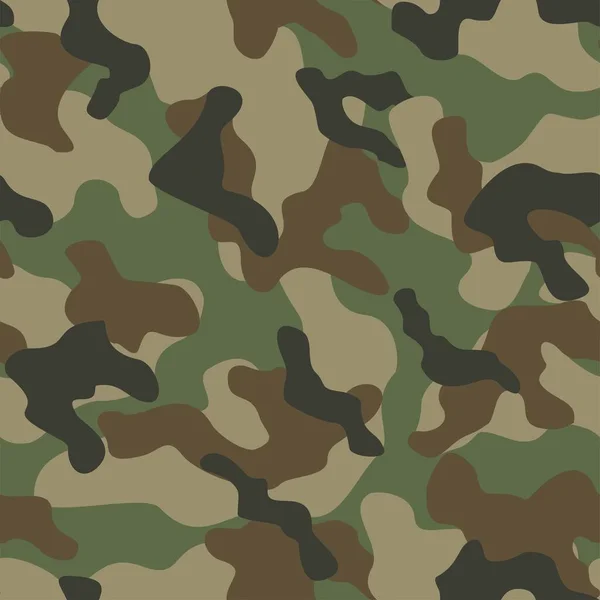 Camouflage Militaire Vert Impression Vectorielle Transparente Camouflage Militaire Pour Vêtements — Image vectorielle