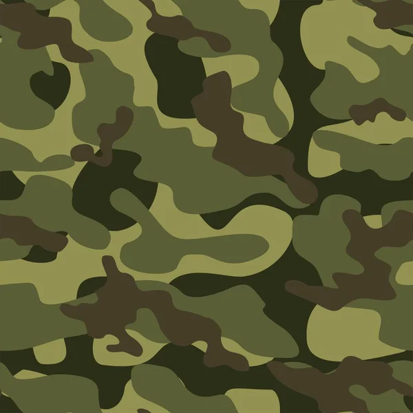 军事伪装 矢量无缝打印 军用伪装 用于服装或印花绿色 — 图库矢量图片