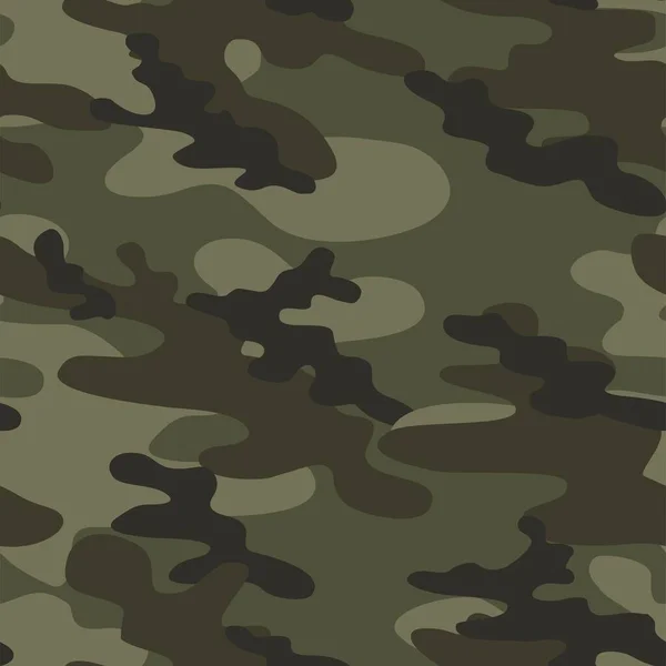 Army Camo Texture Ripetere Stampa Vettoriale Tessile Verde Sfondo — Vettoriale Stock
