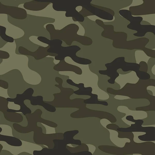 Army Camo Zielony Tekstura Powtarzać Druk Wektor Tekstylny Tło — Wektor stockowy