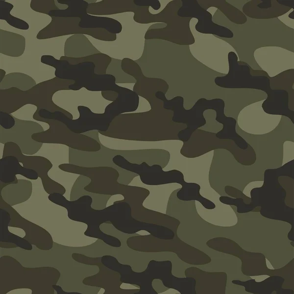 Grön Army Camo Textur Upprepa Tryck Vektor Textil Bakgrund — Stock vektor